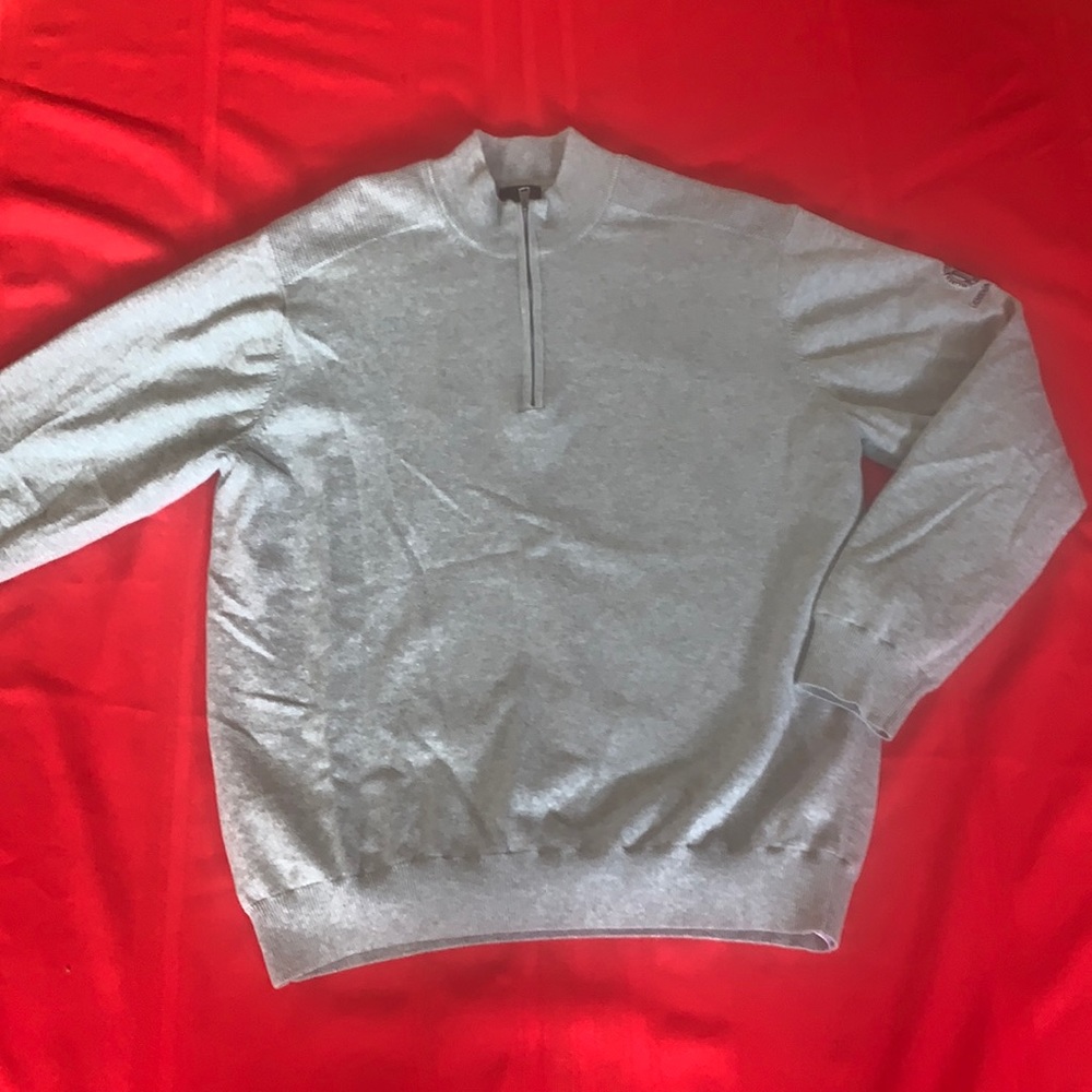 Grey 1/2 Zip Greg Norman Sweatshirt